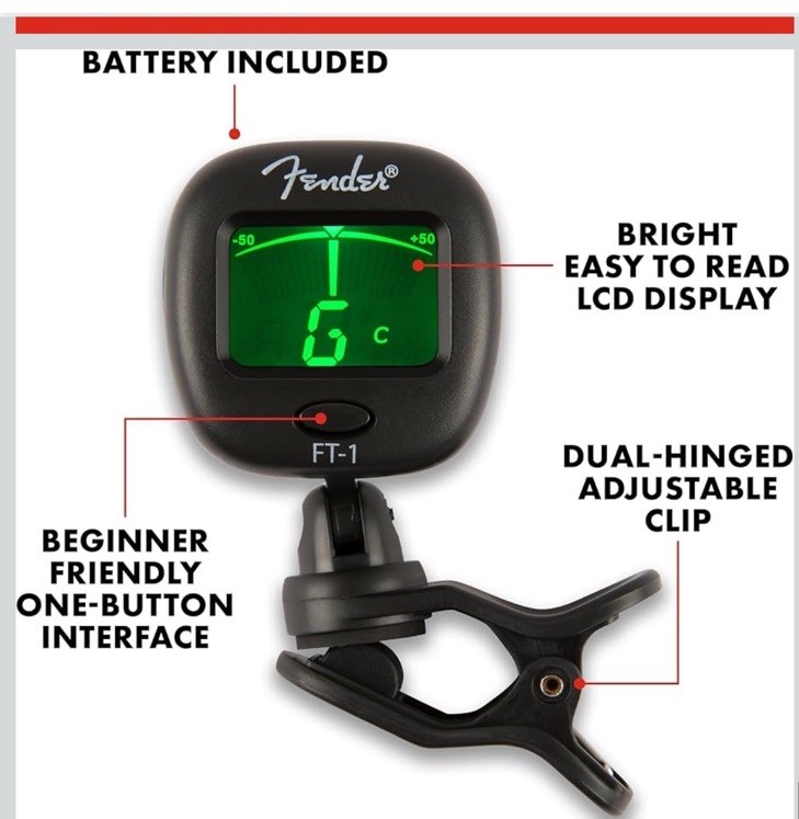Fender FT-1 Professional Clip on Tuner