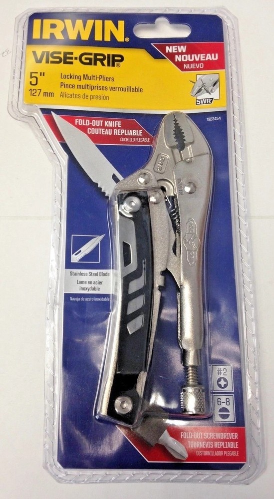 LENOX 1923454 Locking Pliers 5" Alloy Steel Quick-Release Multi-Function