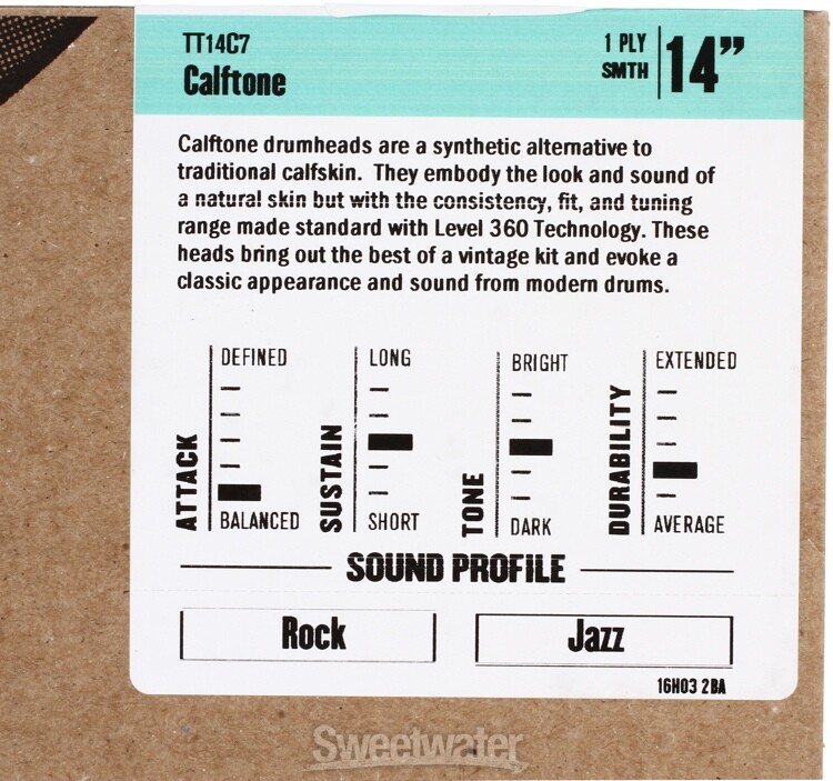 Evans Calftone Drumhead - 14"