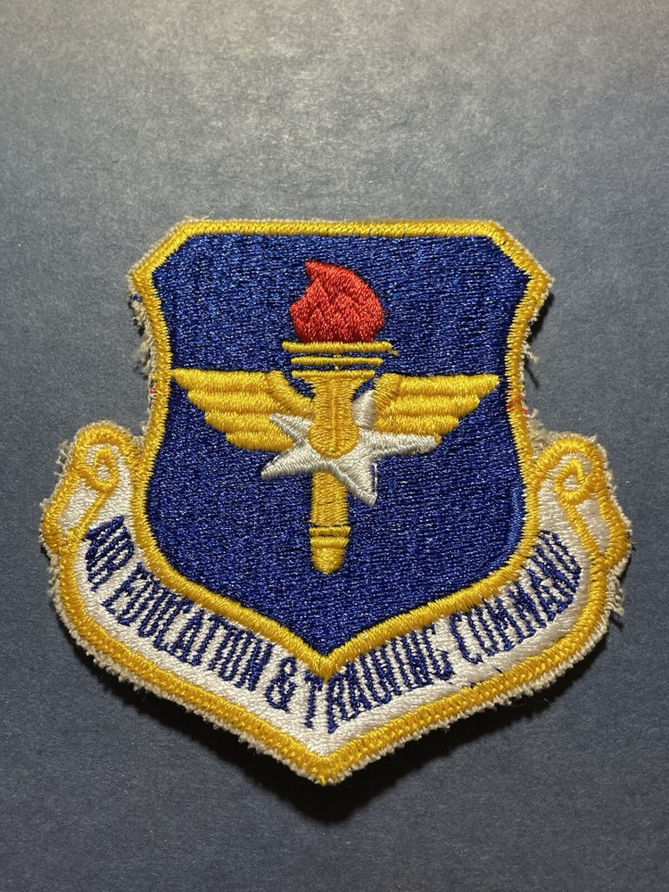 Military USAF Air Education & Training Command Patch Cut-edge Patch 3” Size