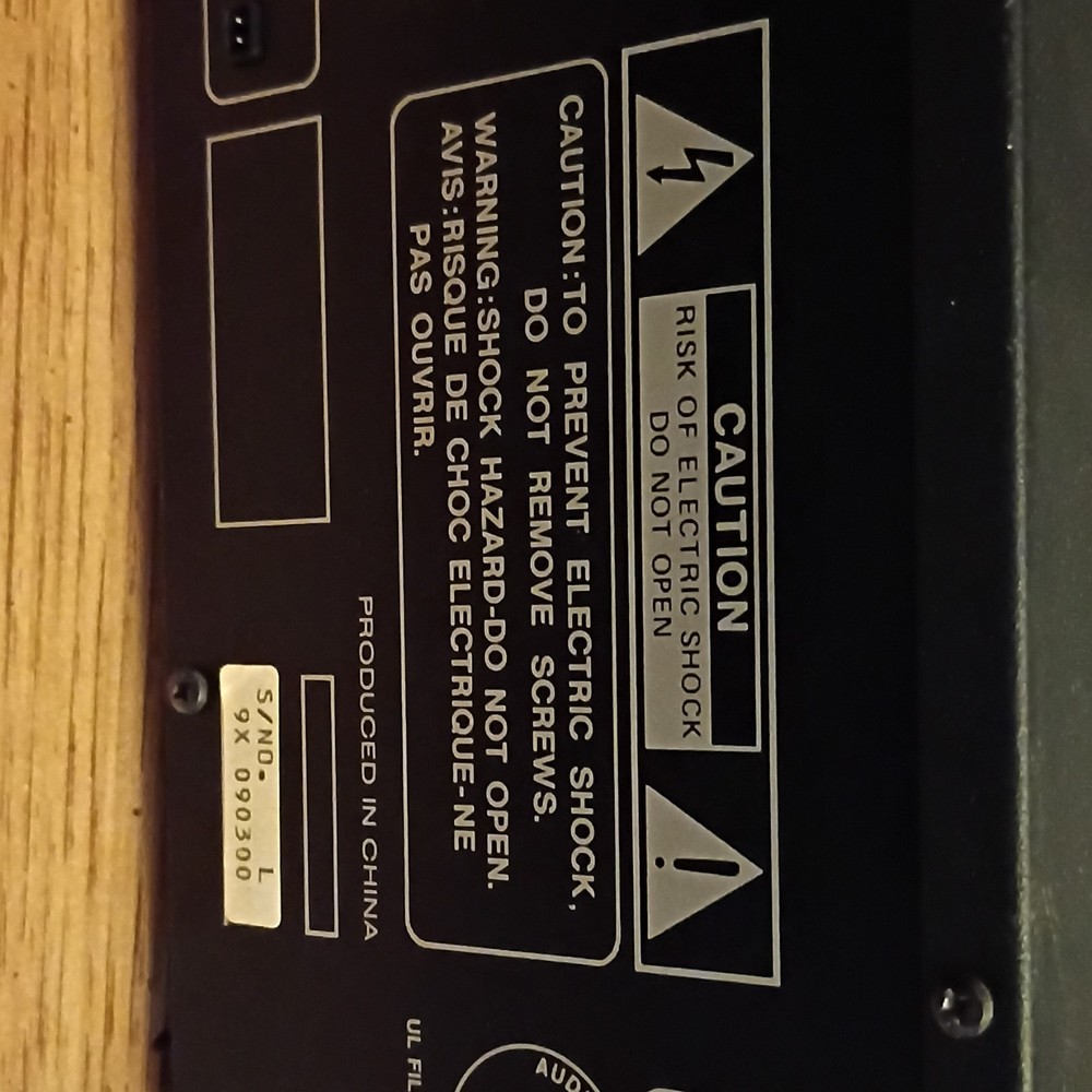 Marantz DA 2452 SB Analog Equalizer Black RCA Inputs/Outputs