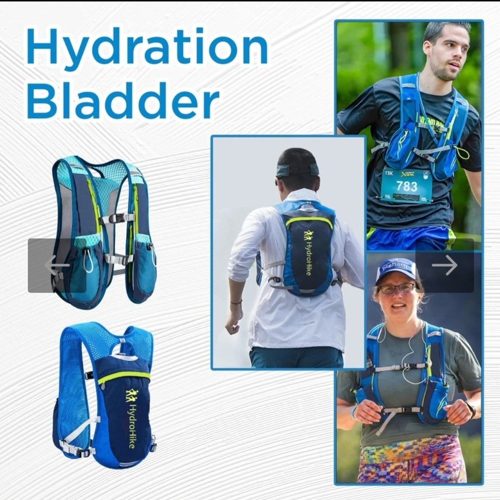 Hydration Pack Backpack, Lightweight Water Backpack with 1.5 L Leakproof Bladder