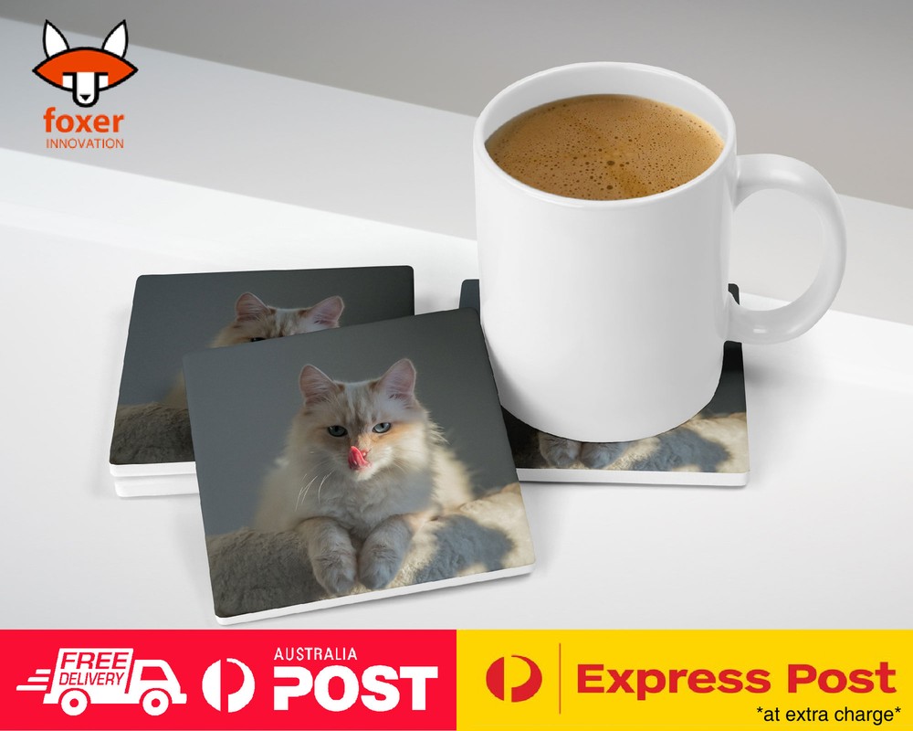 COASTER COFFEE DRINKING MAT|BIRMAN CAT 1