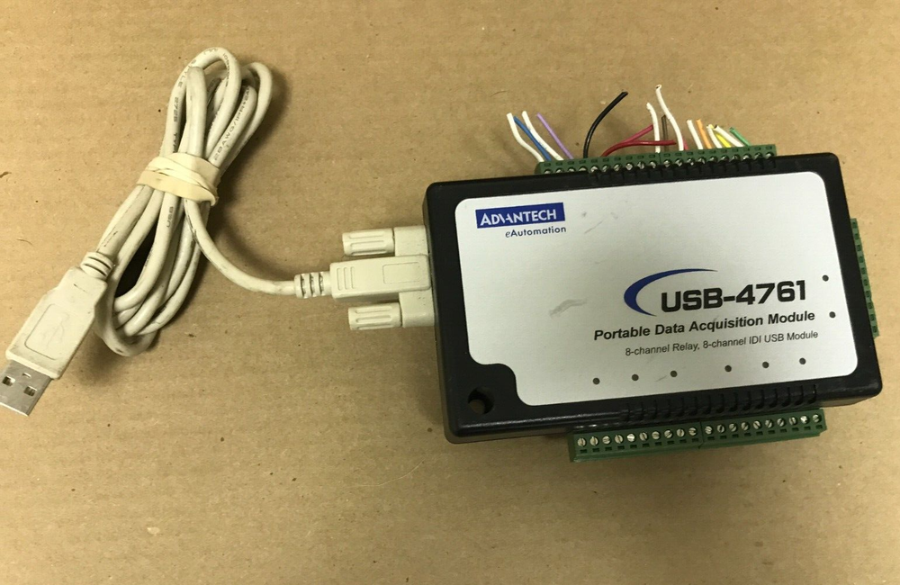 Advantech USB-4761 Portable Data Acquisition Module 8-ch Relay