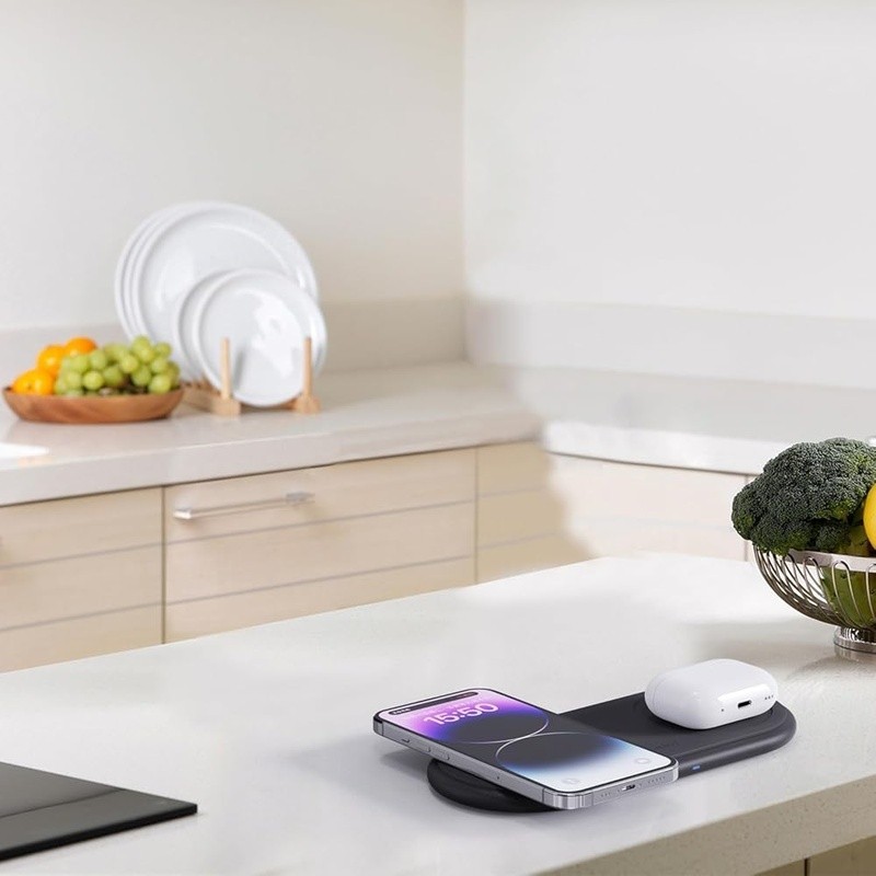 Electric Grinder Set 2 Automatic Spice Mill Qi Wireless Charging One-Hand Use