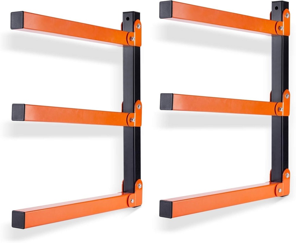 Industrial 3-Tier Wall Shelf for Lumber & Tools - Max 330 lbs, Easy Install