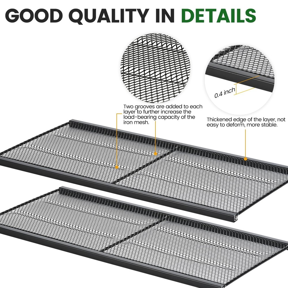 TRZZ Power Tool Organizer Wall Mount, 3-Layer without Charging Station, Black