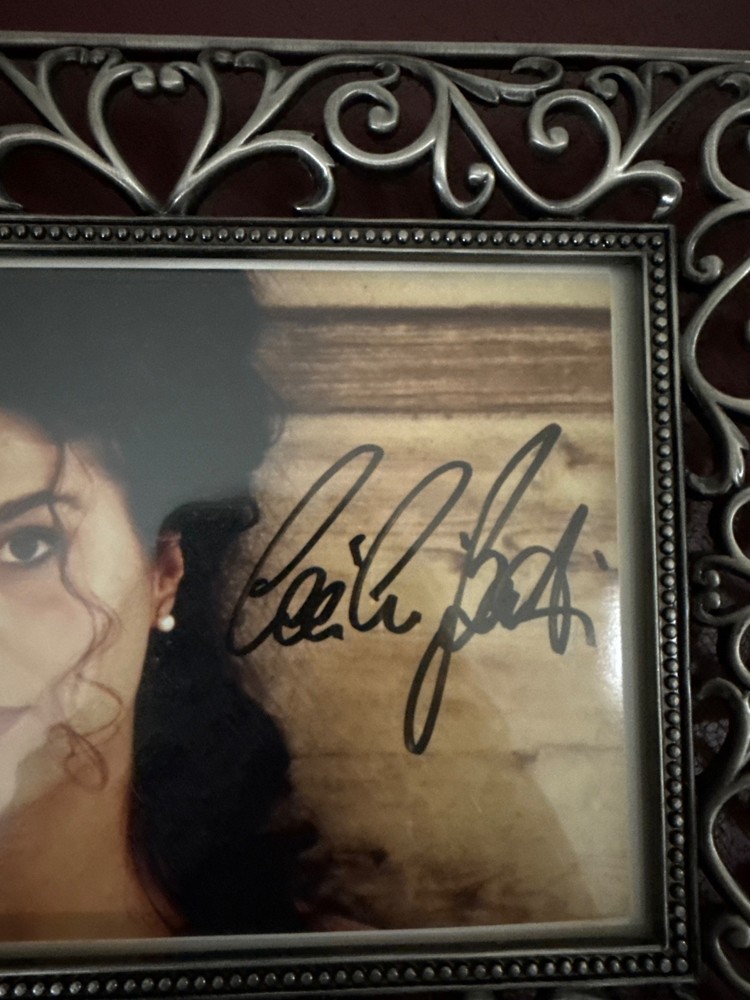 Cecelia Bartoli signed photograph with frame