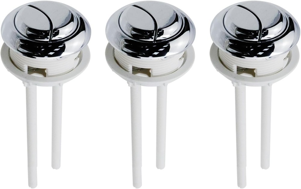 Dual Push Flushing Toilet Button Round Tank Replacement