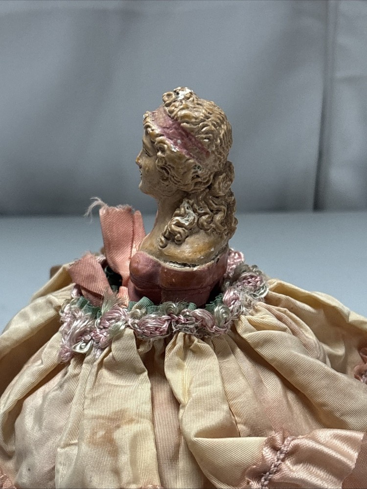 vintage half doll pin cushion