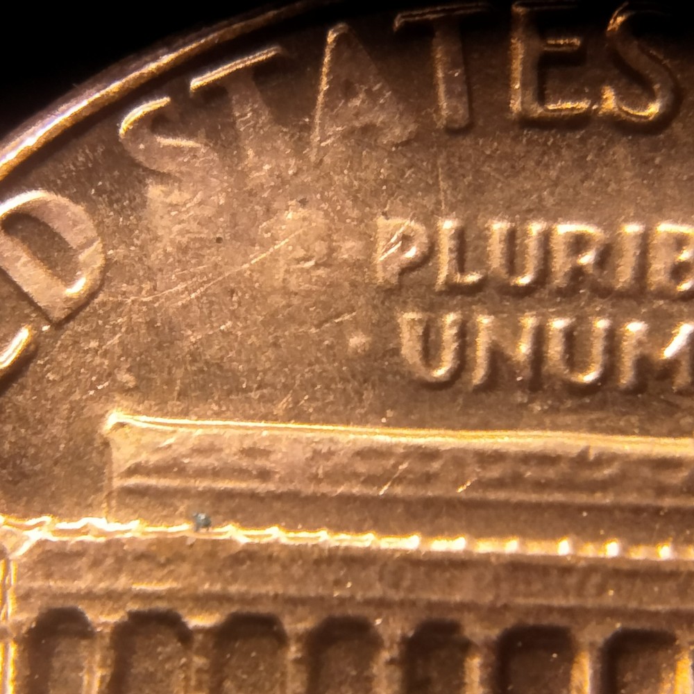 1982 p lincoln memorial cent Struck Thru Grease Errors