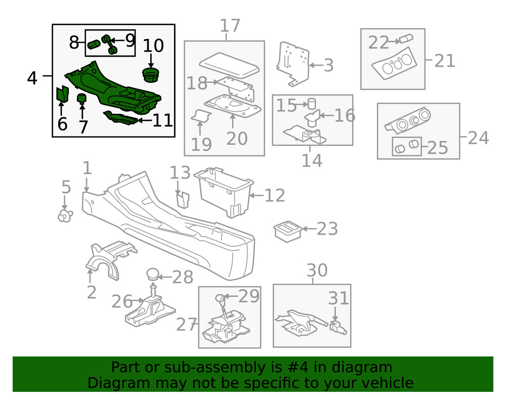 Genuine Mitsubishi Shift Panel MN121426HA