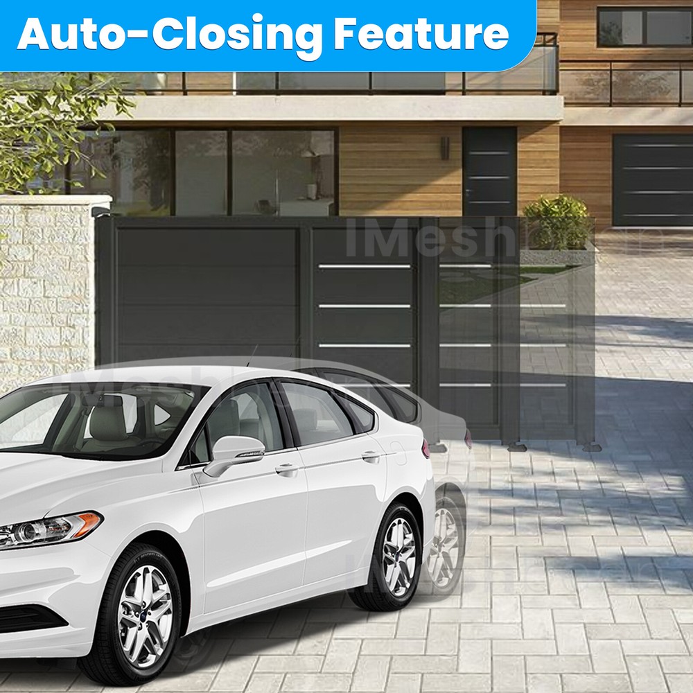 2000-5000LB Automatic Sliding Gate Opener Rack Driven w/2 Remotes &Complete Kit