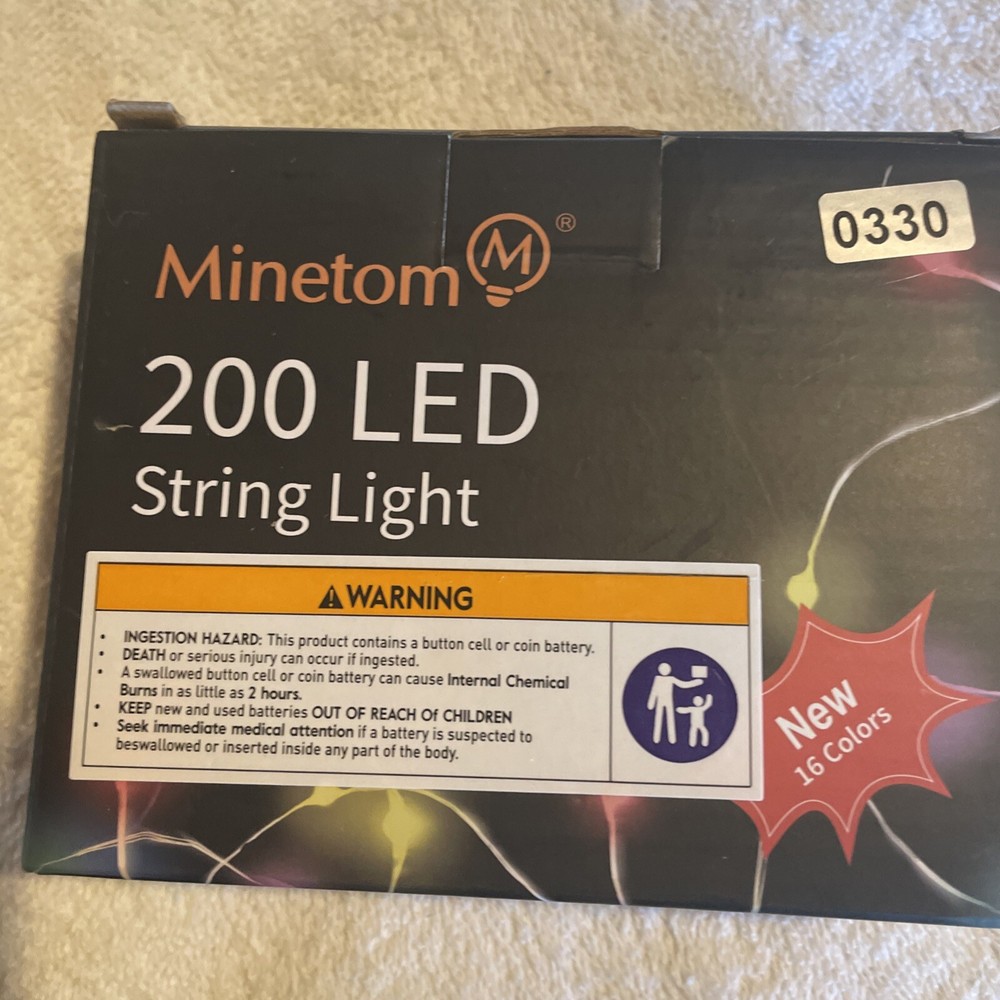 Christmas Multi-Colored Light, 66Ft 200 LED String Light with 4 Modes