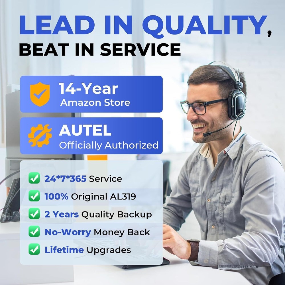 2025 Autel Autolink AL319 OBD2 CAN OBDII Car Code Reader Diagnostic Scanner Tool