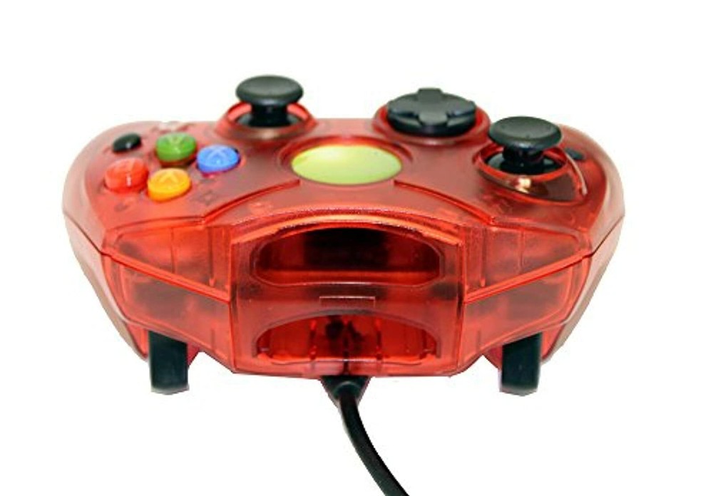 Replacement Controller For Xbox Original Red Transparent By Mars Devices 5Z