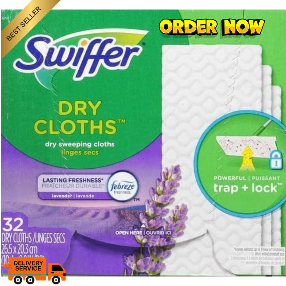 Swiffer Sweeper Dry Sweeping Pad, Multi Surface Refills for Dusters Floor Mop