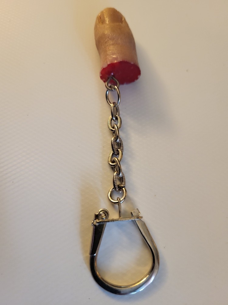 Severed Little Finger Key Ring