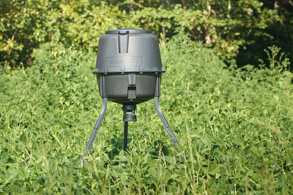 30-Gallon Deer Feeder Tripod Quick-Lock Hopper System - Digital Timer Control -