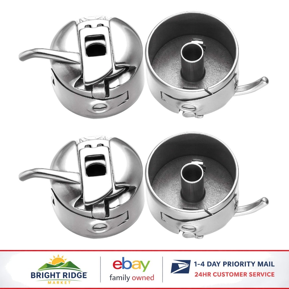 Replacement Bobbin Cases for Front-Loading Sewing Machines - Stainless Steel