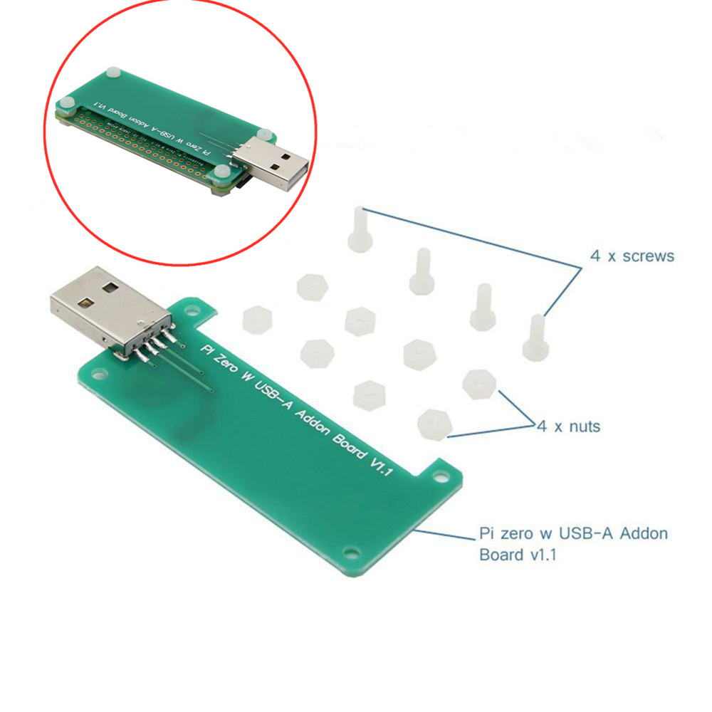 Add-on Board USB-A Connector Transmitter For Raspberry Pi Zero /Zero W Board H
