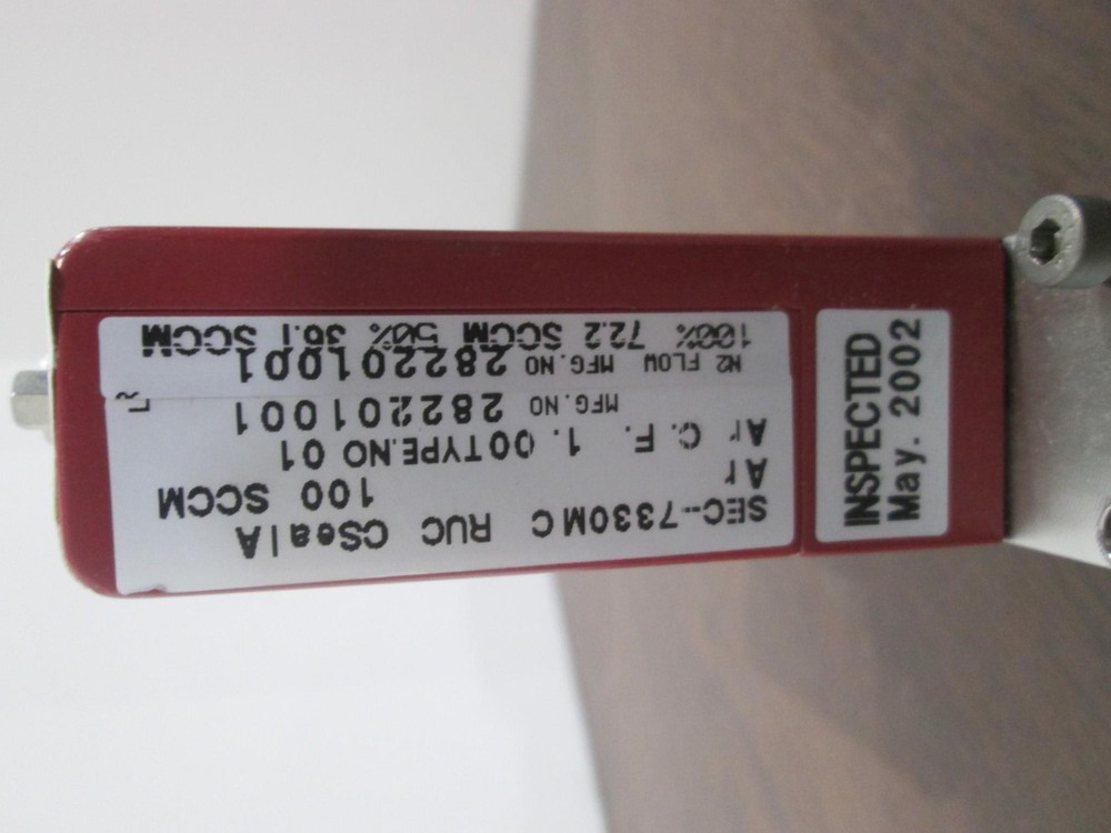 Stec SEC-7330 100 SCCM AR 9-Pin Mass Flow Controller - Used