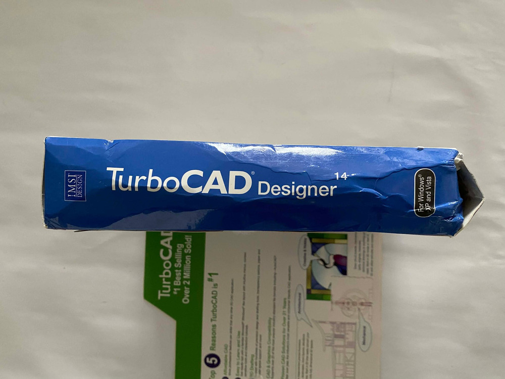 IMSI Design TurboCAD Designer 14 Software 2D Training Software Windows NEW-READ