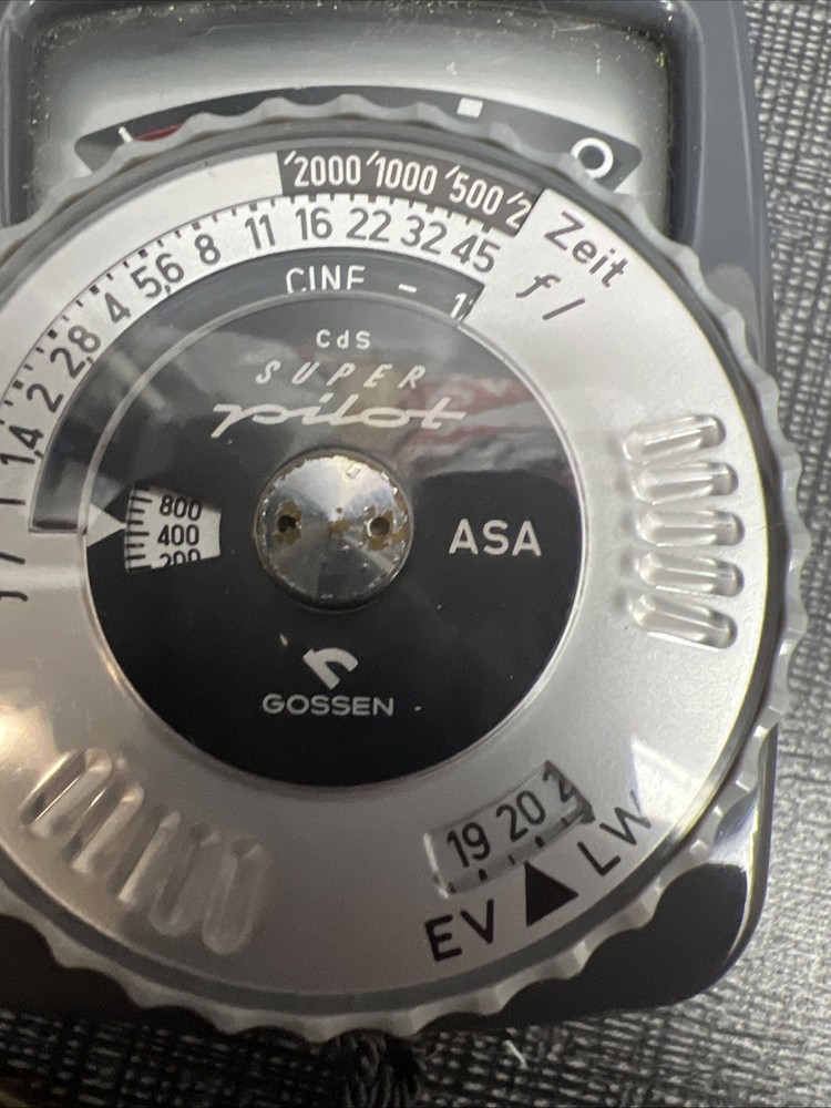 Gossen Super Pilot CdS Light Meter w/ Case - Untested