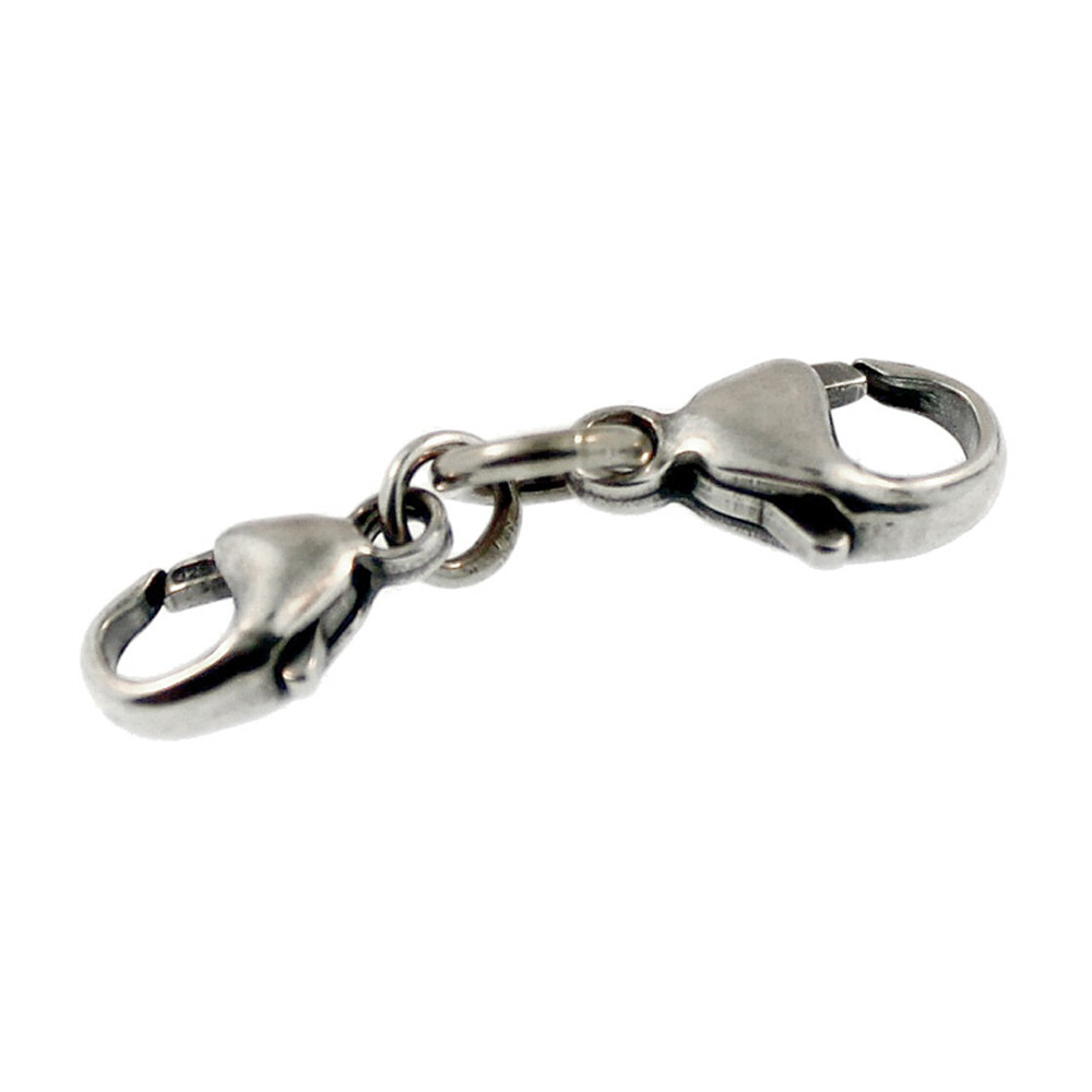 Authentic Trollbeads Sterling Silver 10103 Double Clasp, Silver :1