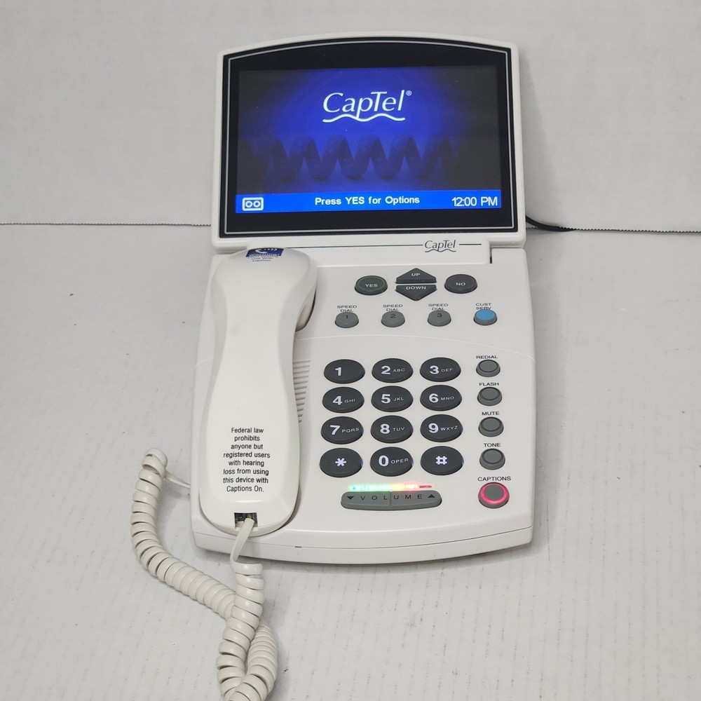 Ultratec CapTel 840 Telephone Extra Large Captioning Screen TESTED