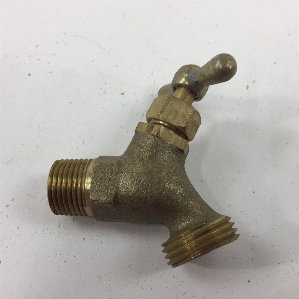 Watts Regulator Hose Bibb 1/2" NPT Male Bronze Tee Handle