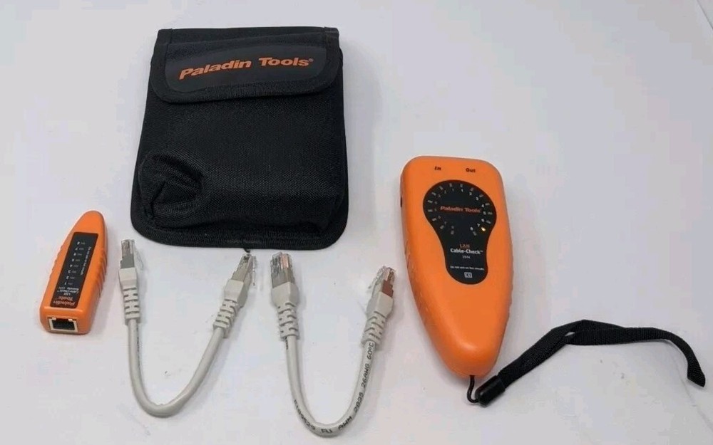 Paladin Tools 1574 LAN Cable Check with Pouch and LAN Cable-Check Remote Tested