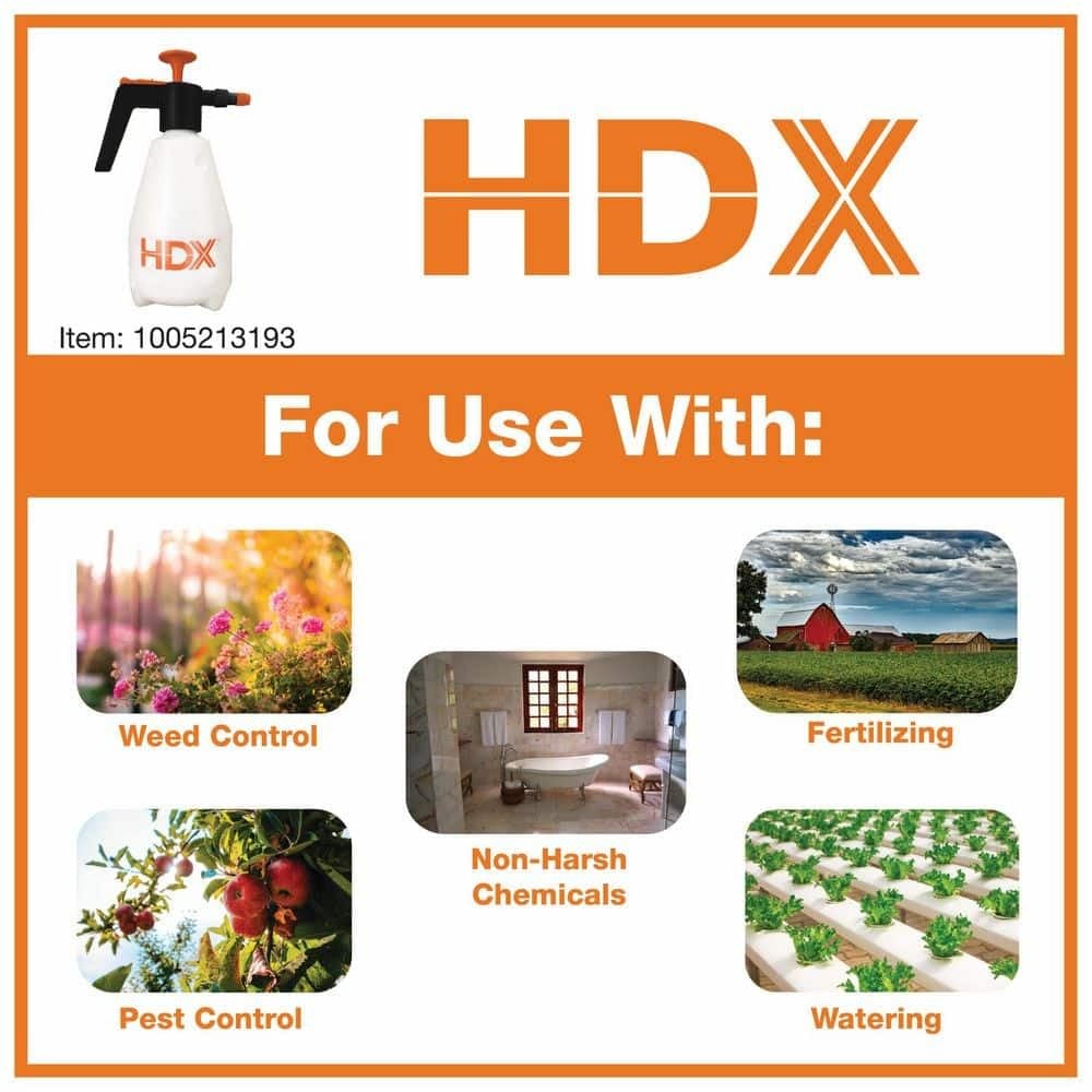 56 oz Handheld Pump Sprayer – Multi-Purpose Garden & Home Use – Adjustable No...