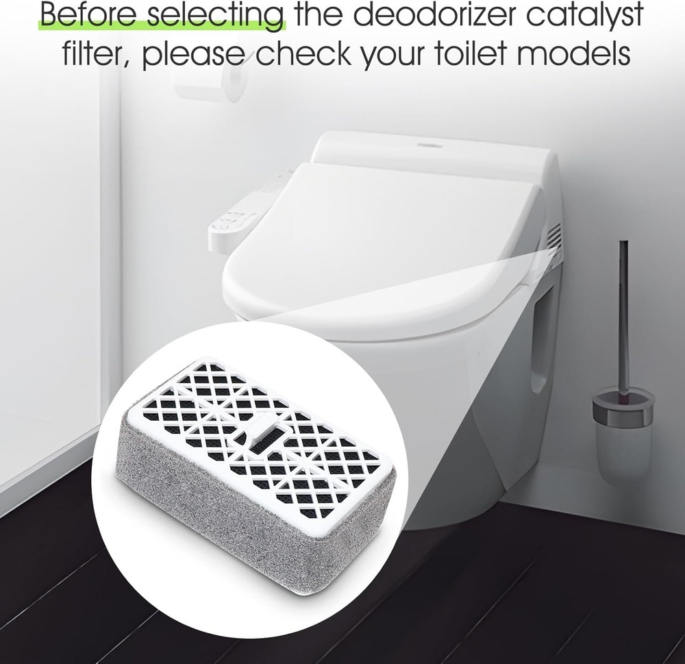 Deodorizer filter cartridge for electronic bidet.