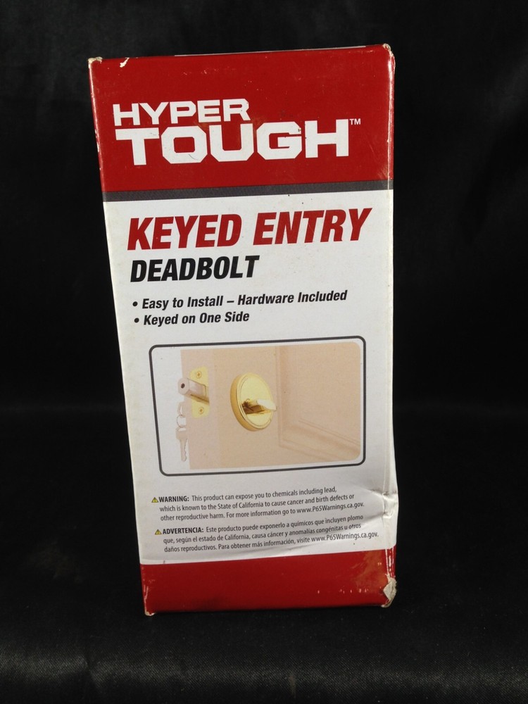 Hyper Tough Keyed Entry Deadbolt One Pair