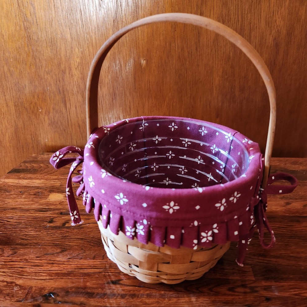 Longaberger Small Fruit Basket 13005 Round Storage