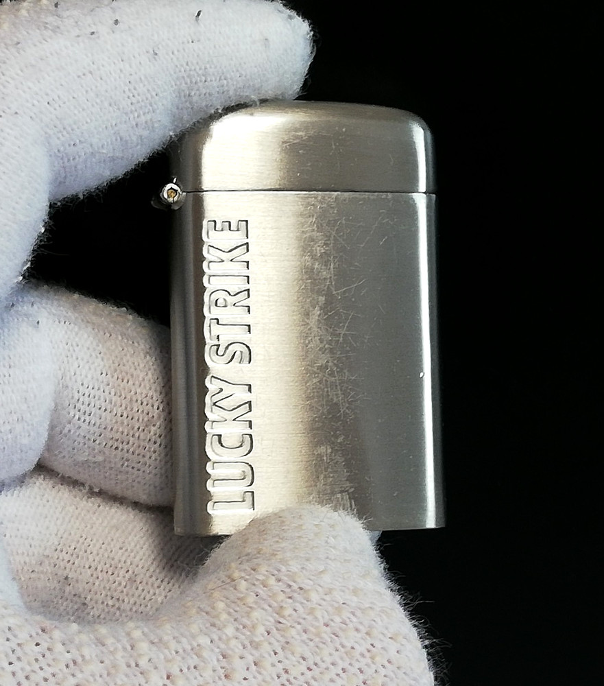 Lucky Strike Metal Match Case. Used