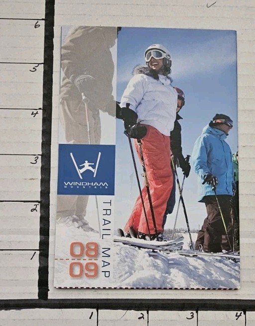 2008/09 WINDHAM SKI AREA TRAIL MAP.  MINT