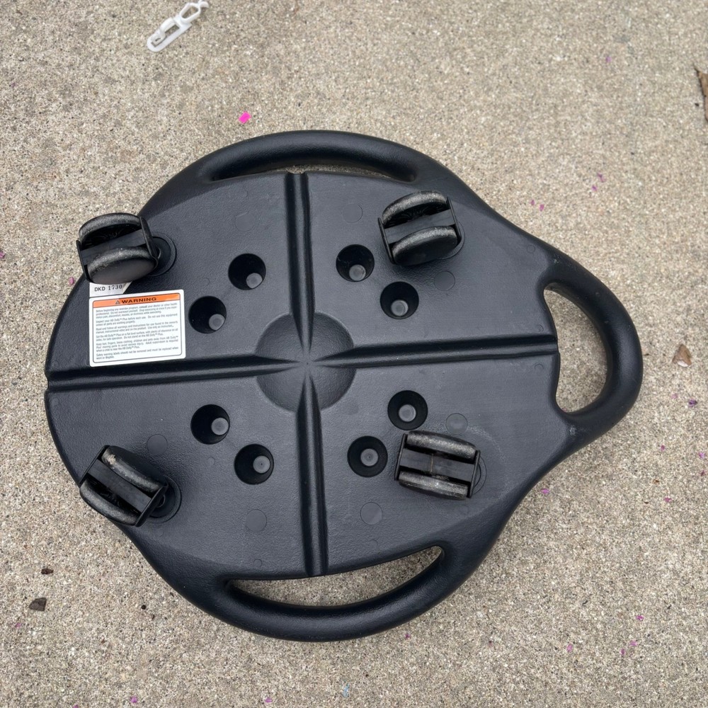 Ab Dolly Plus Core Training Exercise Equipment Black Grey Rolling Abdominal Tool