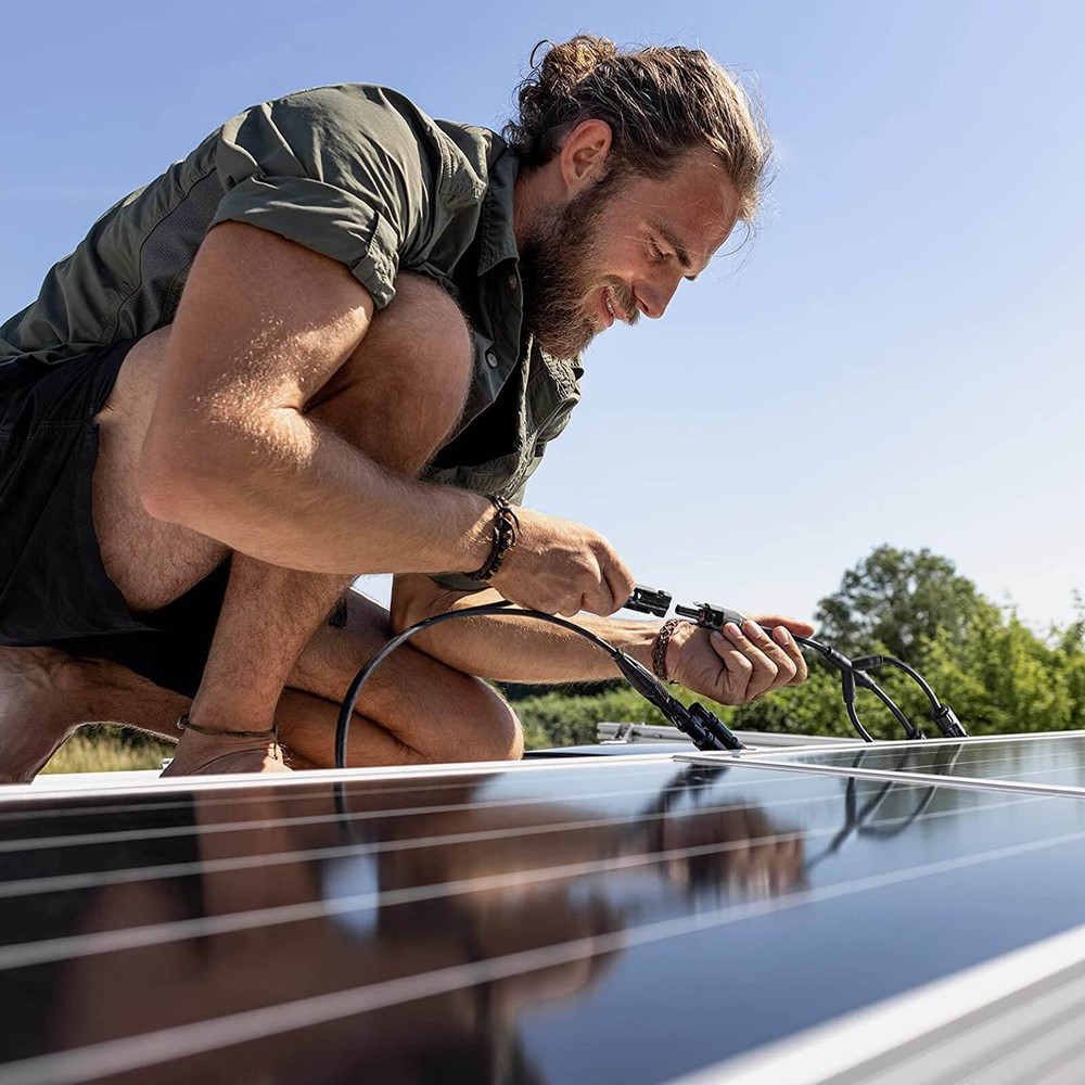 Solar Panel Y / T Branch Cable Connection Waterproof Adapter Connector Extension