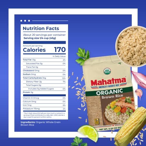 Mahatma Organic Brown Rice 2 lb.