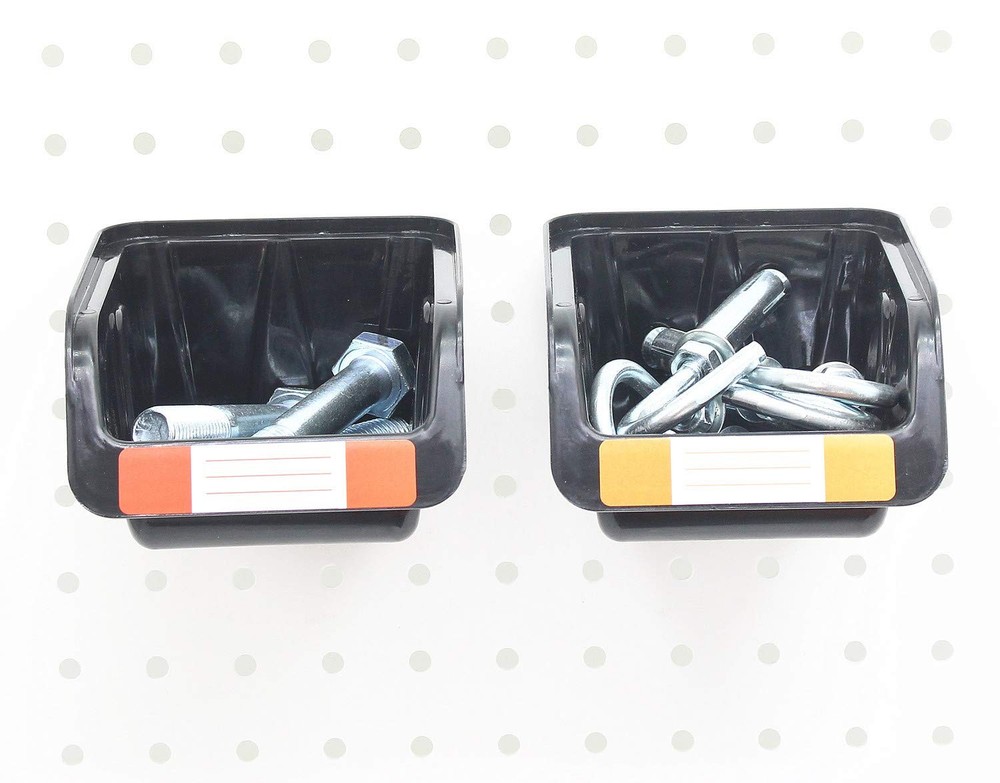 Pegboard Bins Kit 12 PACK Black Pegboard Parts Storage Tool