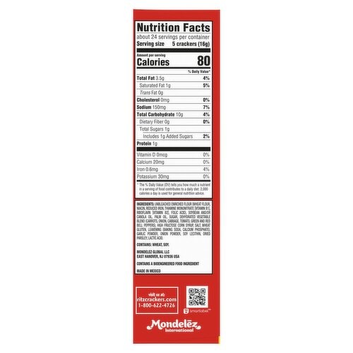 Ritz Crackers Roasted Vegetable 13.3 oz