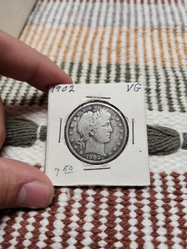 1902 Barber Half Dollar 50 Cents