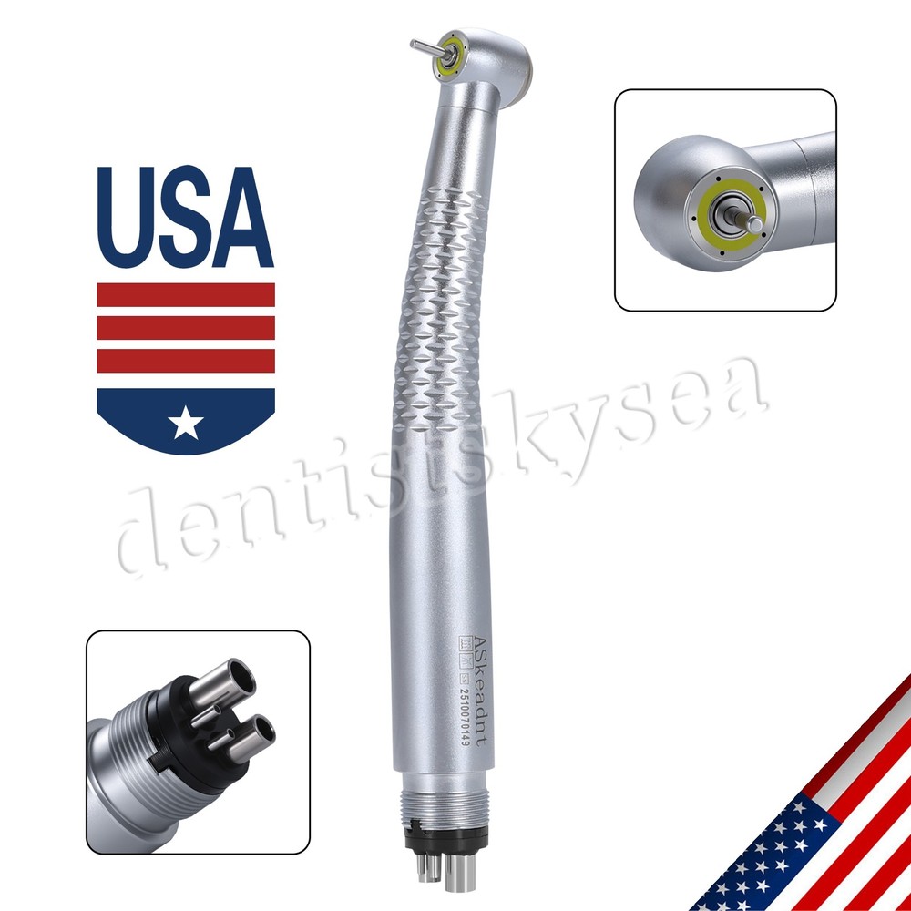 Dental Ring LED Optic High Speed Handpiece E-Generator Shadowless 4 Hole