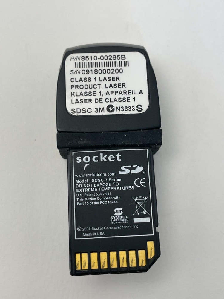 Socket Class 1 Laser SD Scan Card 8510-00265B