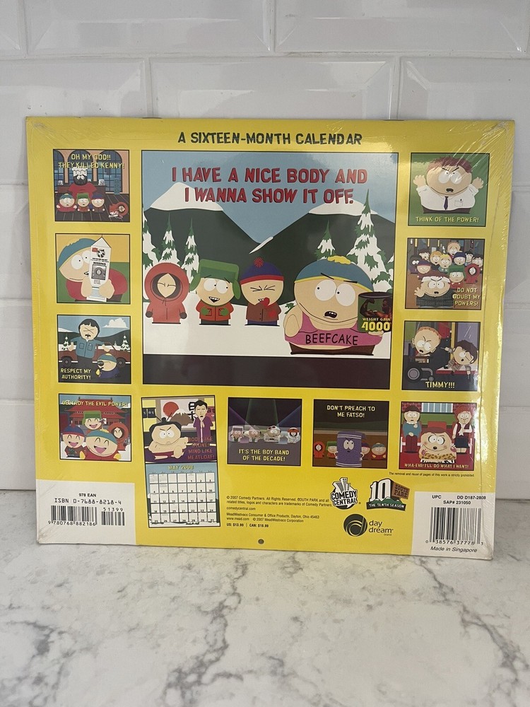 South Park Calendar 2008 Sealed