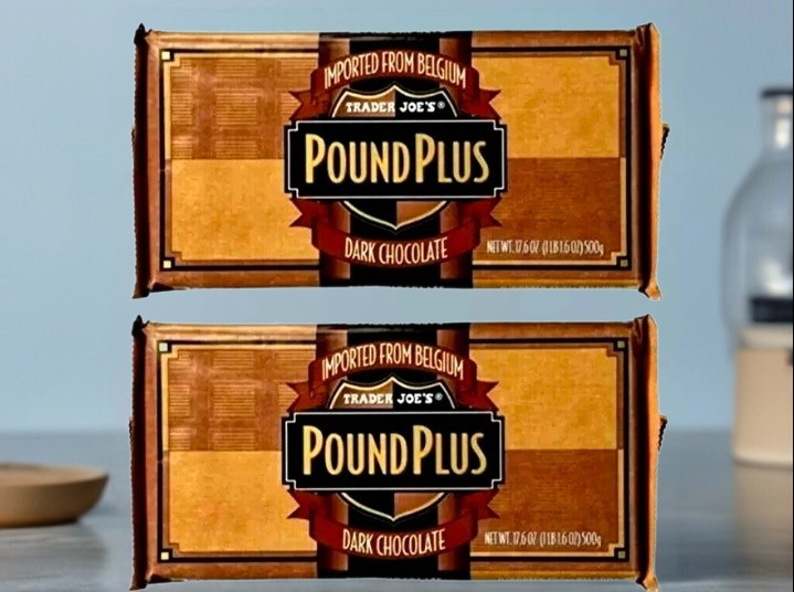 Trader Joes Pound Plus Dark Chocolate Bar 🍫 2 Bars