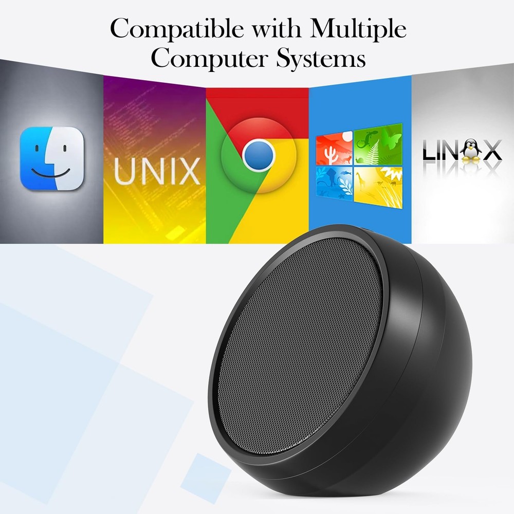 USB Computer Speaker for Laptop, External Speakers for Desktop Computer with ...