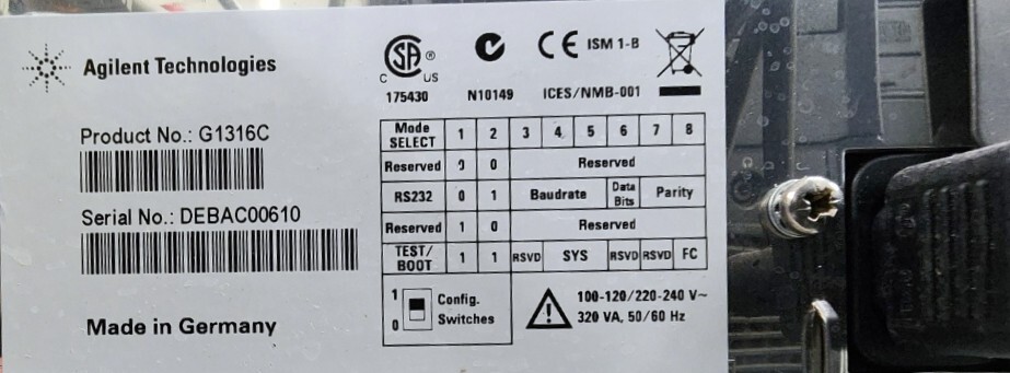 ✅ Agilent 1290 Infinity Series DAD HPLC System w Software